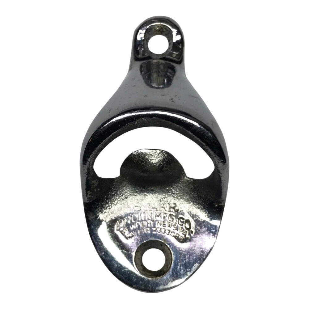 STARR X Brown Mfg Co Wall Mount Bottle Opener Chrome USA Patent 2333088